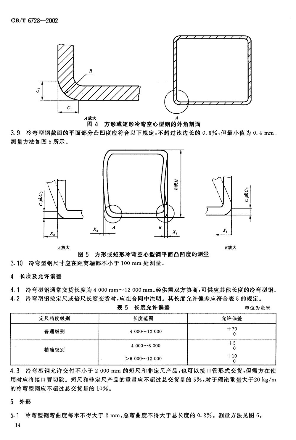結(jié)構(gòu)用冷彎空心型鋼 國標(biāo) GBT 6728-2002 代替GBT 6728-19860016